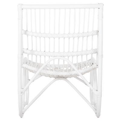 КРЕСЛО GRINN HM9815.03 РАТАНОВИ Пръчици В БЯЛ ЦВЯТ 56.5x73.5x79.5H cm.