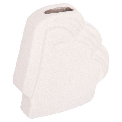 CERAMIC TABLE DECOR HUMANS HM4585 OFF WHITE WITH CRYSTALLISATION 22x5x24.5Hcm.