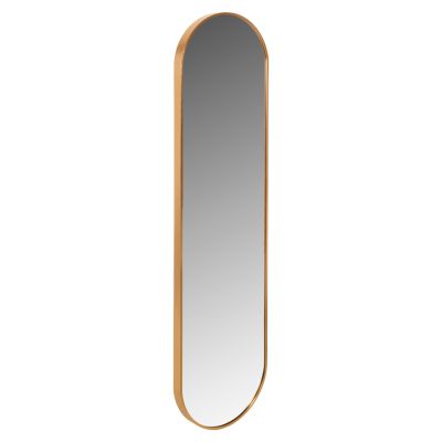 WALL MIRROR HM9581.30 TALL OVAL GOLD ALUMINUM FRAME 38,5x4x149Hcm.