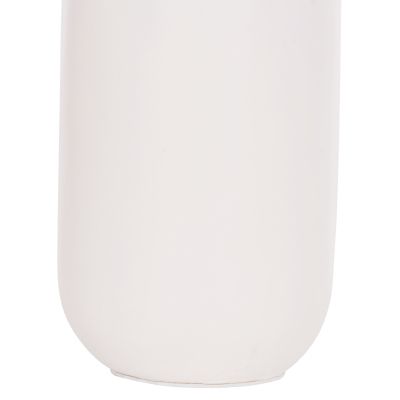 TABLE DECORATIVE VASE CAMMER HM4687.02M TERRACOTA IN WHITE--Φ13x34Hcm.