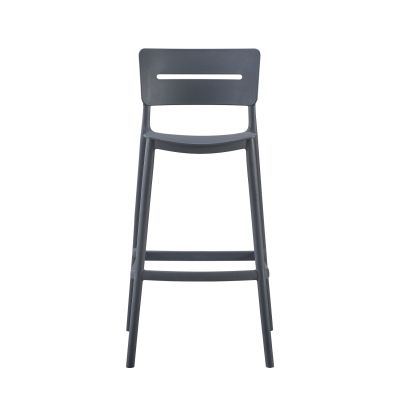 BAR STOOL POLYPROPYLENE SNOD2 HM6100.03 GREY 37,2x50x101,5Hcm.