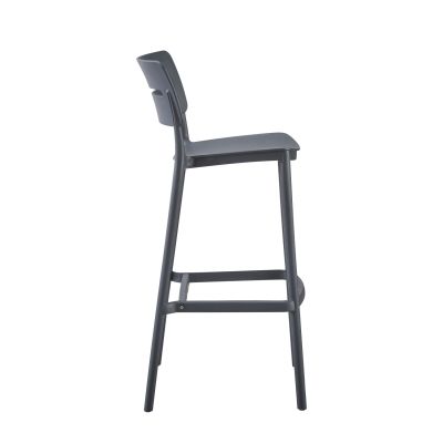 BAR STOOL POLYPROPYLENE SNOD2 HM6100.03 GREY 37,2x50x101,5Hcm.