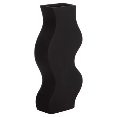 CERAMIC TABLE DECOR SERIES "SEBOR" HM4589.02 MATTE BLACK 14x6.5x30Hcm.