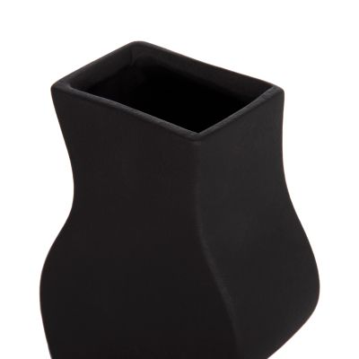 CERAMIC TABLE DECOR SERIES "SEBOR" HM4589.02 MATTE BLACK 14x6.5x30Hcm.