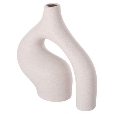 CERAMIC TABLE DECOR ISIL HM4597.01 OFF WHITE WITH CRYSTALLIZATION 29x11x29Hcm.