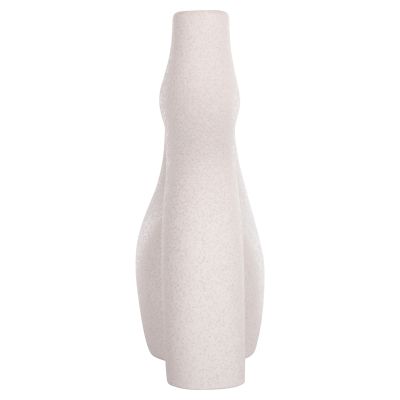 CERAMIC TABLE DECOR ISIL HM4597.01 OFF WHITE WITH CRYSTALLIZATION 29x11x29Hcm.