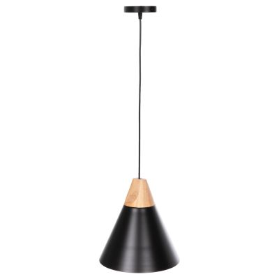 CEILING PENDANT LAMP HM4143 BLACK METAL CAP Φ25x125Hcm.