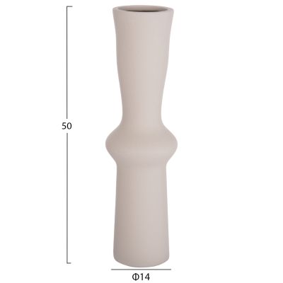 CERAMIC TABLE DECOR SCEPTER HM4637.03 MATTE GREY Φ14x50Hcm.