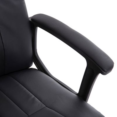 ОФИС СТОЛ NIMBLE HM1199.01 ЧЕРЕН PVC-ЧЕРНА НАЙЛОНОВА РАМКА И ОСНОВА 51x61x130Hcm.