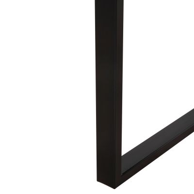 COFFEE TABLE SHABEN HM9585.04 MDF IN WALNUT TABLETOP-BLACK METAL BASE 120x56X45Hcm.