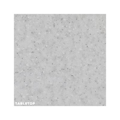 KITCHEN COMPOSITION RODNEY HM2440.10 GREY MELAMINE WITH WHITE COUNTERTOP 200x46-29,2cm.