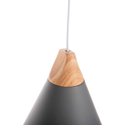 CEILING PENDANT LAMP HM4145 GREY METAL CAP Φ25x125H cm.