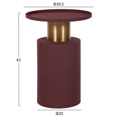 ПОМОЩНА МАСА PUNJAB HM4240.06 МЕТАЛ В ТУХЛА-ЧЕРВЕНО-ЗЛАТО/МЕСИНГ Φ30.5x42Hcm.