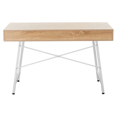 HM2128.01 бюро, сонома-бяло, 120x48x76,5