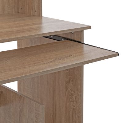 HM2032.02 бюро STATUS с библиотека-рафтове, SONOMA, 120x55x182