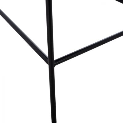 СРЕДНО ВИСОКА ТАБУРЕТКА HM8735.01 СИВО КАДИФЕ С МЕТАЛНА КОНСТРУКЦИЯ 54x58x95Y см.