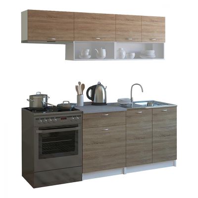 KITCHEN UNIT MELAMINE SONAMA-WHITE HM2442 200x46-29.2cm.