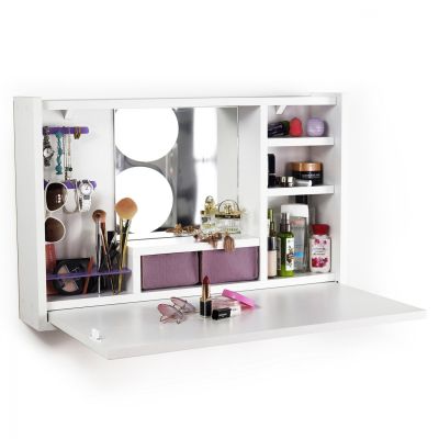 ΝΤΟΥΛΑΠΙ ΜΠΑΝΙΟΥ ΜΕ ΚΑΘΡΕΠΤΗ CHAMELI HM9198 ΜΕΛΑΜΙΝΗ ΛΕΥΚΟ 76x46x48Y ек.