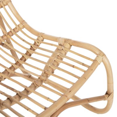 ARMCHAIR GRINN HM9815.01 RATTAN RODS IN NATURAL COLOR 56.5x73.5x79.5H cm.