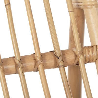 ARMCHAIR GRINN HM9815.01 RATTAN RODS IN NATURAL COLOR 56.5x73.5x79.5H cm.