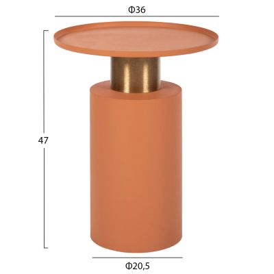 ПОМОЩНА МАСА PUNJAB HM4239.08 МЕТАЛ В ОРАНЖЕВО-ЗЛАТНО/МЕСИНГ Φ36x47Hcm.