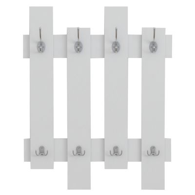 WALL COAT HANGER WESSON HM8940.11 MELAMINE IN WHITE 64x4x79Hcm.