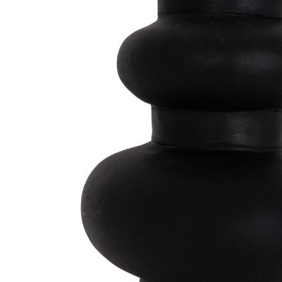 TABLE DECORATIVE VASE LEMA HM4664.01M TERRACOTA IN BLACK--Φ22x29Hcm.