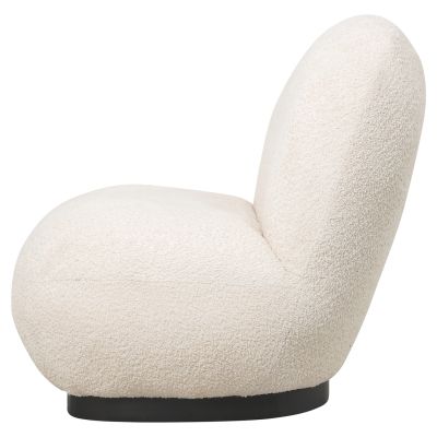 КРЕСЛО BEANY HM9591.06 ЕКРЮ МАТЕРИАЛ БУКЛЕ 85x82x77Hсм.