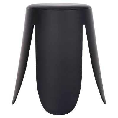 ТАБУРЕТКА DENTY HM9619.02 ПОЛИПРОПИЛЕН В ЧЕРНО-PU СЕДАЛКА В ЧЕРНО Φ30x45Hcm.