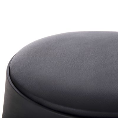 ТАБУРЕТКА DENTY HM9619.02 ПОЛИПРОПИЛЕН В ЧЕРНО-PU СЕДАЛКА В ЧЕРНО Φ30x45Hcm.