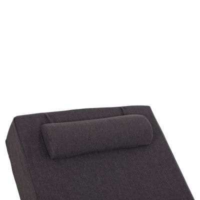 SUNLOUNGER CUSHION KIHEI HM21094.03 OLEFIN IN DARK GREY WITH FOAM FILLING 198x70x20Hcm.