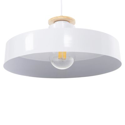 CEILING PENDANT LAMP HM4159.02 WHITE METAL CAP Φ40x116Hcm.