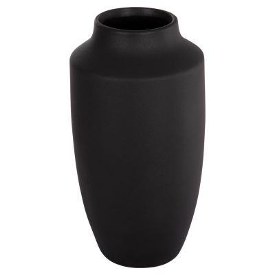 CERAMIC TABLE DECOR "GALAD" HM4588.02 BLACK MATTE Φ16x32Hcm.