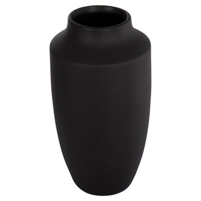 CERAMIC TABLE DECOR "GALAD" HM4588.02 BLACK MATTE Φ16x32Hcm.