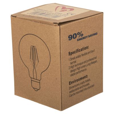 КРУШКА HM4050.01 GLOBO LED С ЖИШКА 8W E27 3000K CLEAR DIMMABLE