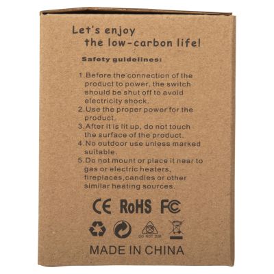 КРУШКА HM4050.01 GLOBO LED С ЖИШКА 8W E27 3000K CLEAR DIMMABLE