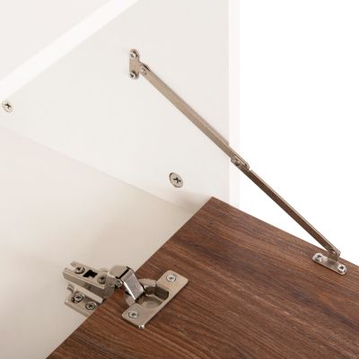 ЕТАЖ ЗА ОБУВКИ 3 НИВА MIRABELL HM8938.11 МЕЛАМИН В ЦВЯТ ОРЕХ-БЯЛО 90Χ30Χ93Hcm.