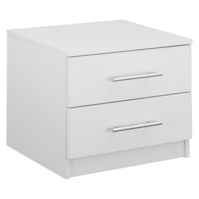 NIGHT STAND HM2220.05 WHITE 48x40,5x41,5 cm.