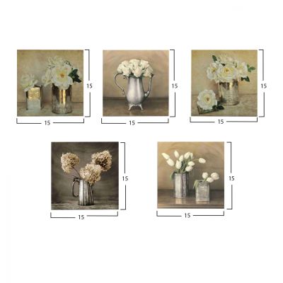 ПЛАТНО ПЕТ ЧАСТИ MDF ROMANTIC FFLOWERS HM7205.02 75X0,3X15 cm