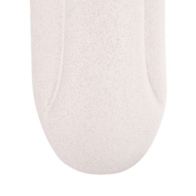 CERAMIC TABLE DECOR GLAZE HM4611.01 OFF WHITE WITH CRYSTALLIZATION Φ14x34Hcm.