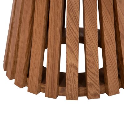 COFFEE TABLES 2PCS SET TALBERT HM21083 MDF IN NATURAL WOOD COLOR Φ80cm & Φ45cm