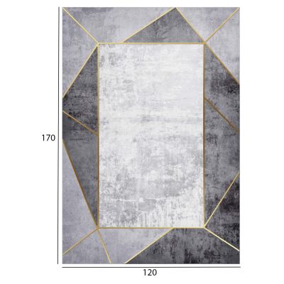 JOSIANE HM7677.23 120X170CM, GREY CARPET, FRINGES