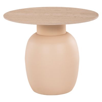 СТРАНИЧНИ МАСИ 2БР FEREN HM9664 МЕТАЛ В СЛОНОВА КОСТ-КЕРАМИЧЕН ПЛОТ Φ60 &Φ50см.