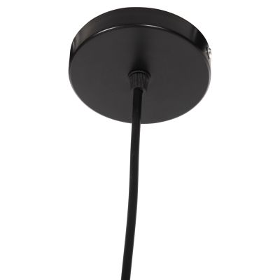 CEILING PENDANT WITH ABACA FIBERS CAP IN NATURAL COLOR Φ52x32-120Hcm.HM7777