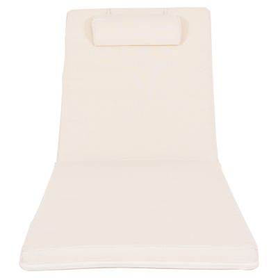 SUNBED CUSHION SIFNOS TEXTLINE BEIGE ΗΜ11234.61T 190(114-76)x58x6.5Ηcm.