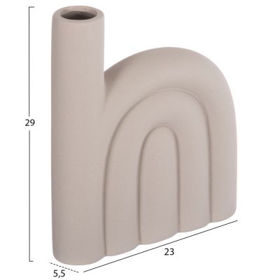 CERAMIC TABLE DECOR ARCON HM4639.03 MATTE GREY 23x5.5x29H cm.