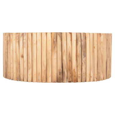 ХОЛНА МАСА КРЪГЛА КОТЕР HM9862 ТИКОВИ КЛОНКИ- ЕСТЕСТВЕНИ Φ100x40Hсм.