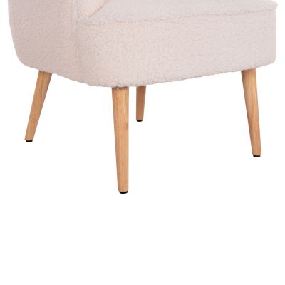 ARMCHAIR MYLIE HM8394.23 WHITE BOUCLE FABRIC 66x76x90Hcm.
