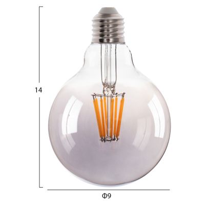 КРУШКА HM4050.03 GLOBO LED С ЖИЧКА 8W E27 3000K ДИМ С ДИМУМ