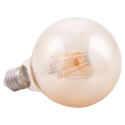 КРУШКА HM4050.02 GLOBO LED С ЖИЧКА 8W E27 3000K ЗЛАТО С ДИМУМ